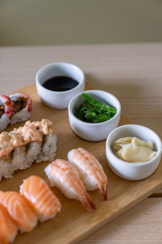 Sushiset med 3 skålar
