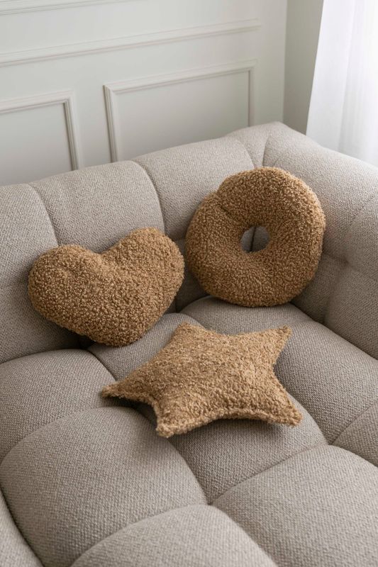 Kudde Stjärna 43x30cm - Beige