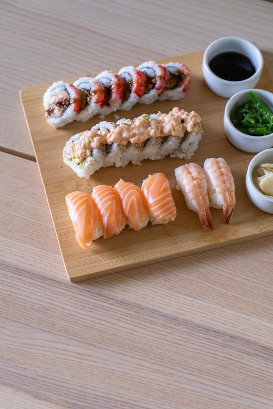 Sushiset med 3 skålar