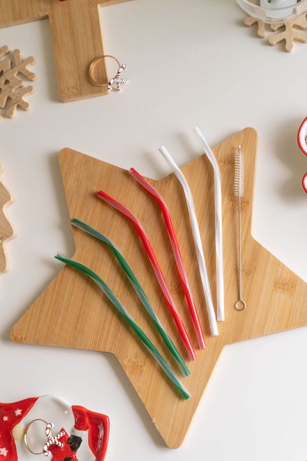 Hovedbilde Sugrör av glas - Candy cane