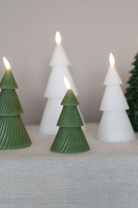 Hovedbilde LED Ljus Trä 11cm Grön