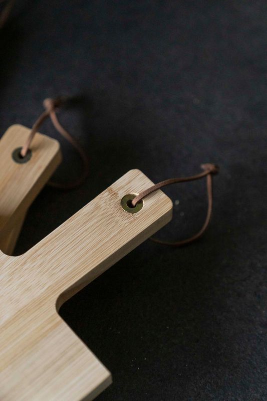 Bricka - Bambu 3-pack med handtag