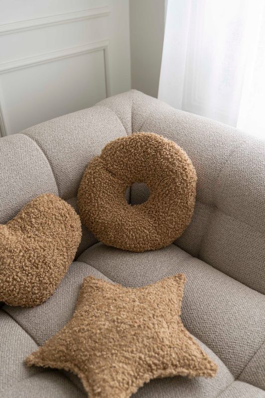 Kudde Donut 43x30cm - Beige