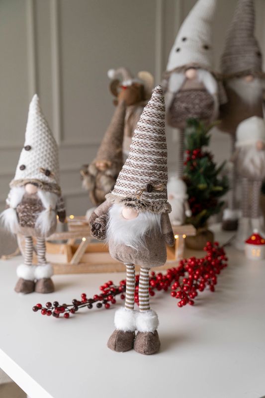 LED Tomte 52cm Brun