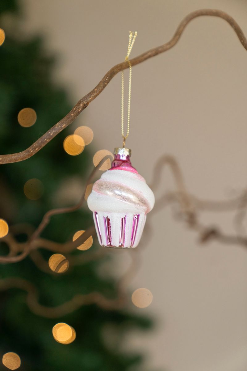 Julgranspynt - Cupcake Lila