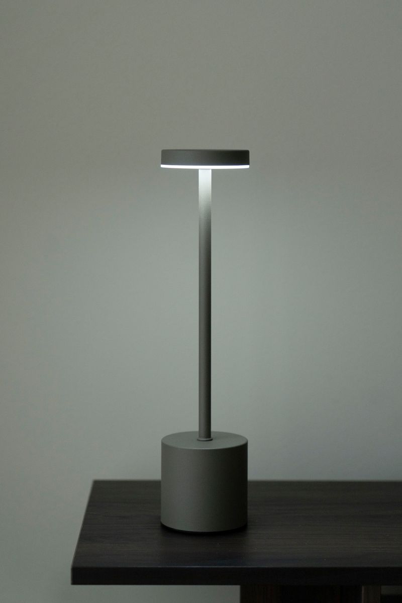 Uppladdningsbar Bordslampa 34cm Brun