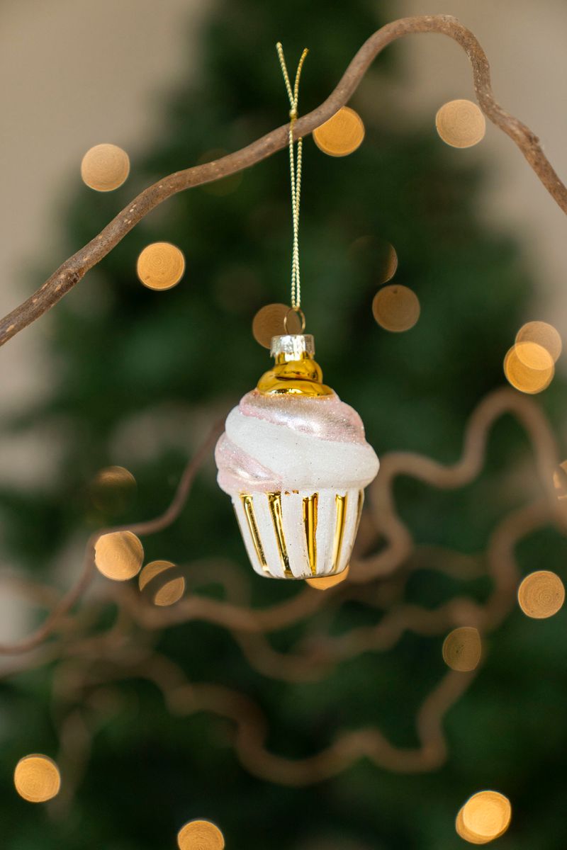 Julgranspynt - Cupcake Gul