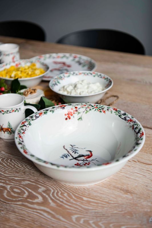 Jultid Djup Tallrik 27cm Dompap