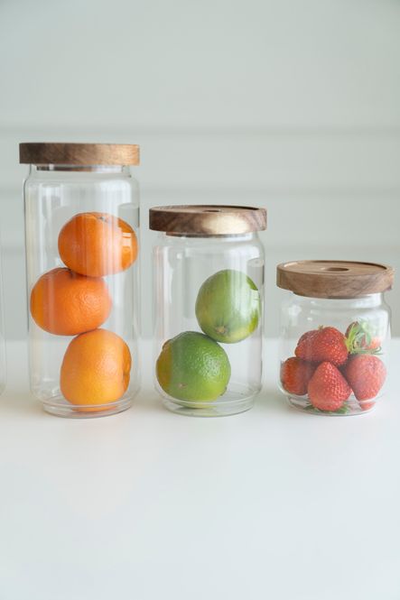 Hovedbilde Glasburk m/ljushållare - 1000ml