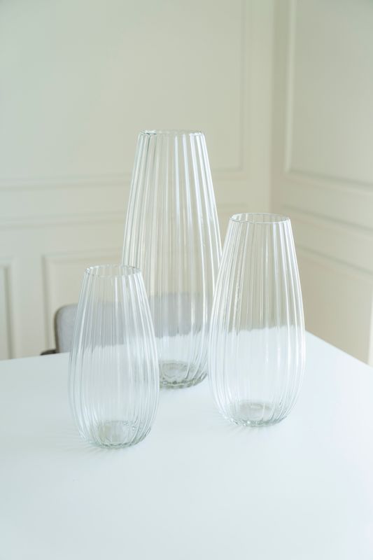 Glasvas 17x37cm