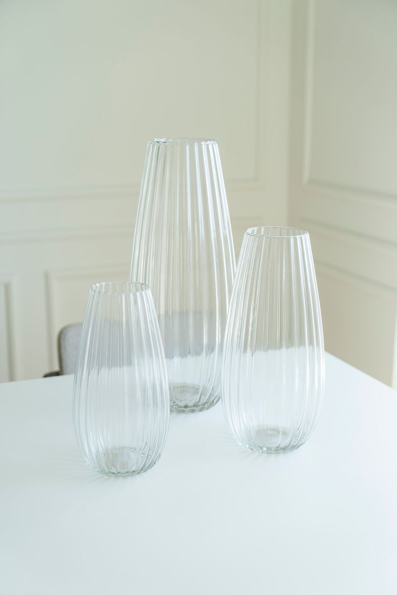 Glasvas 17x37cm