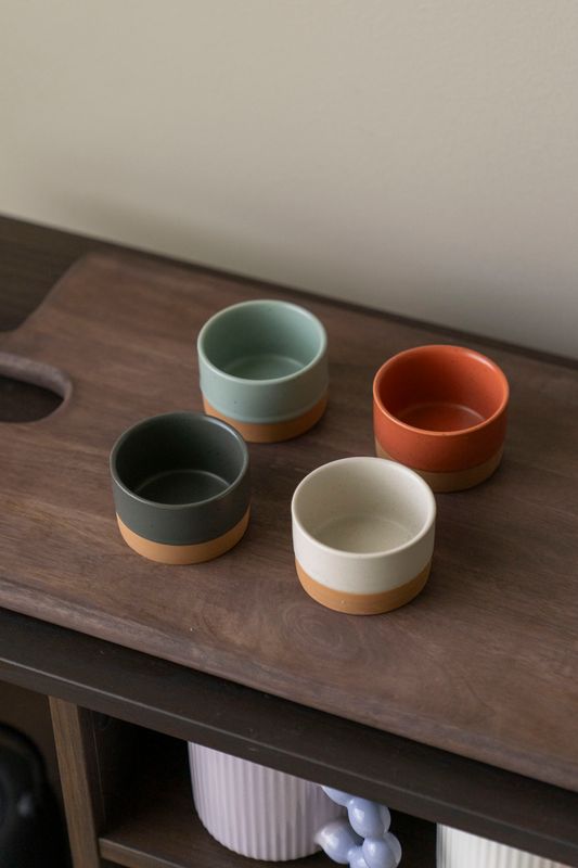 Keramikskålar  4-pack – 6,5x4cm