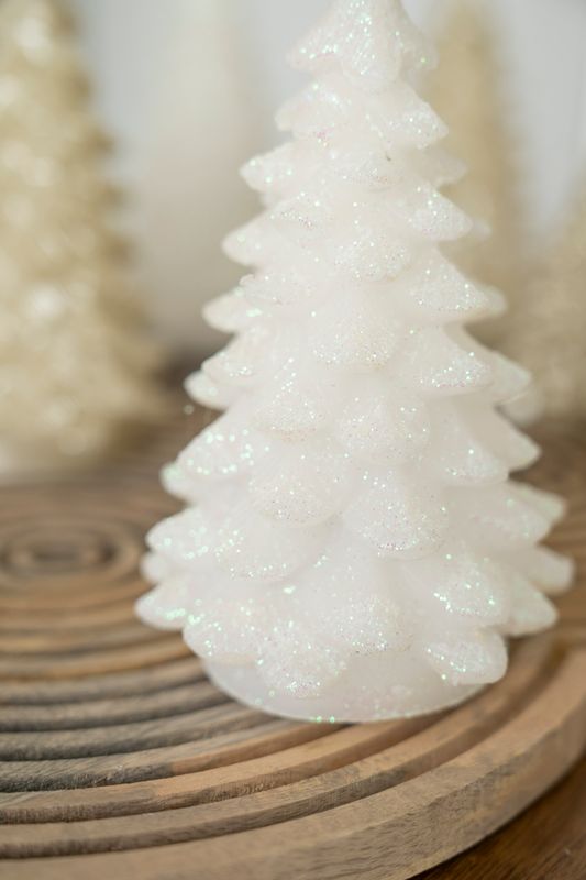 LED Ljus Träd 17cm Glitter