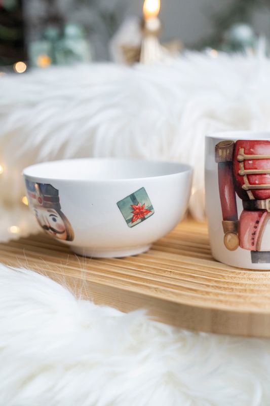 Presentset - 2pk Kopp og Skål Nötknäckare