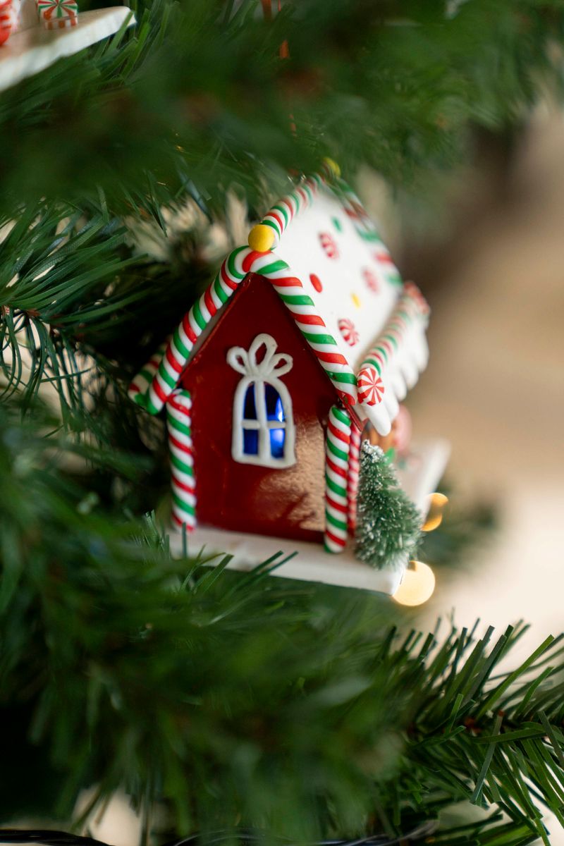 Julgranspynt - Pepparkakshus 9cm Ren