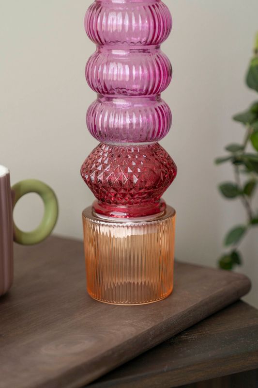 Vas 27cm - Orange/Röd/Rosa