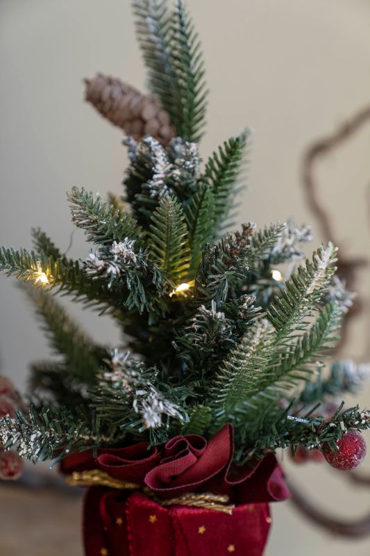 LED Träd 35cm - Röd