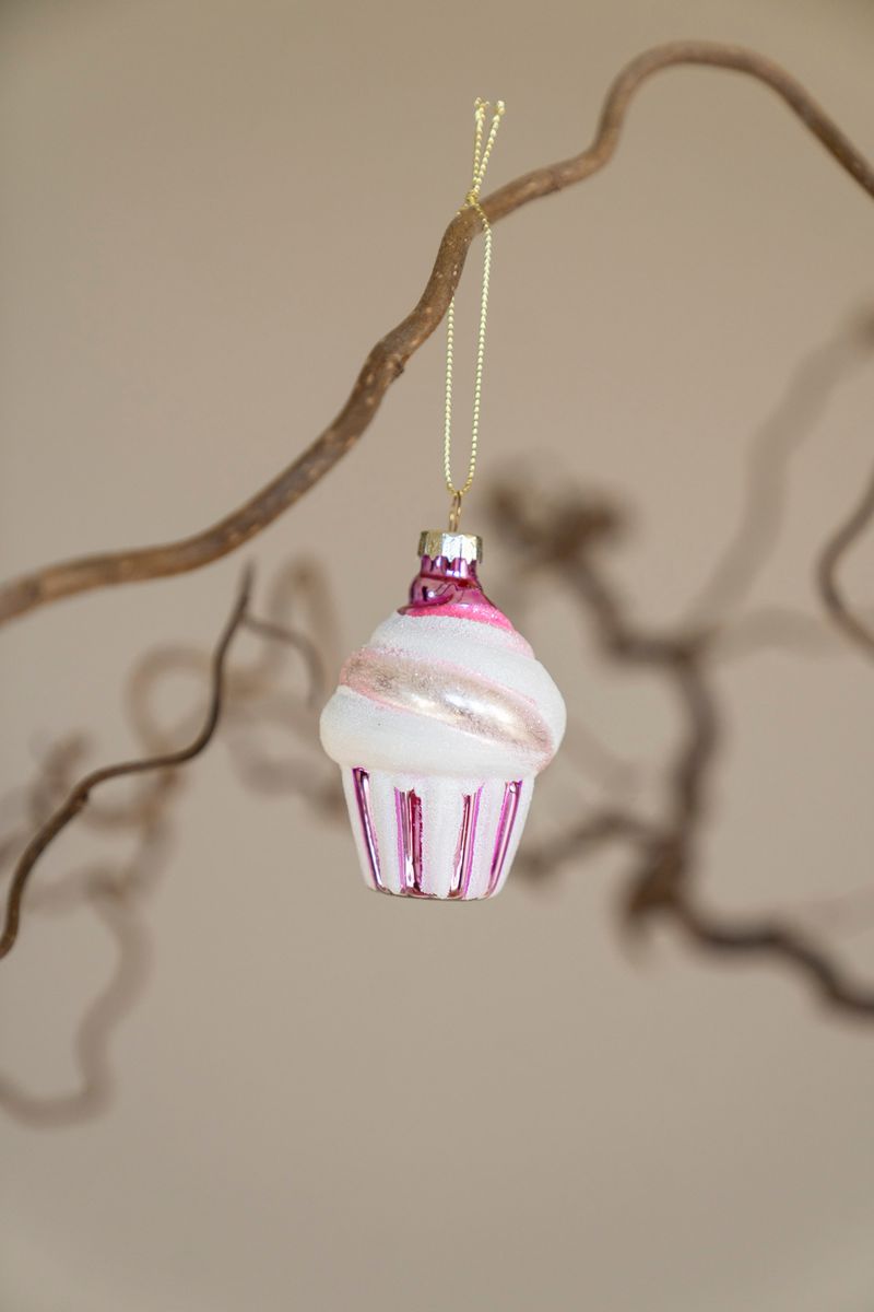 Julgranspynt - Cupcake Lila