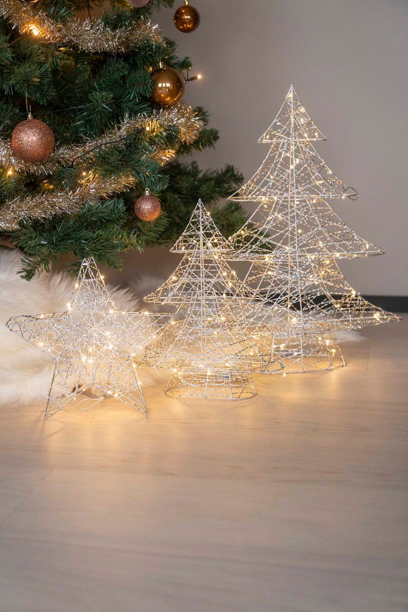 LED Träd 60cm Silver