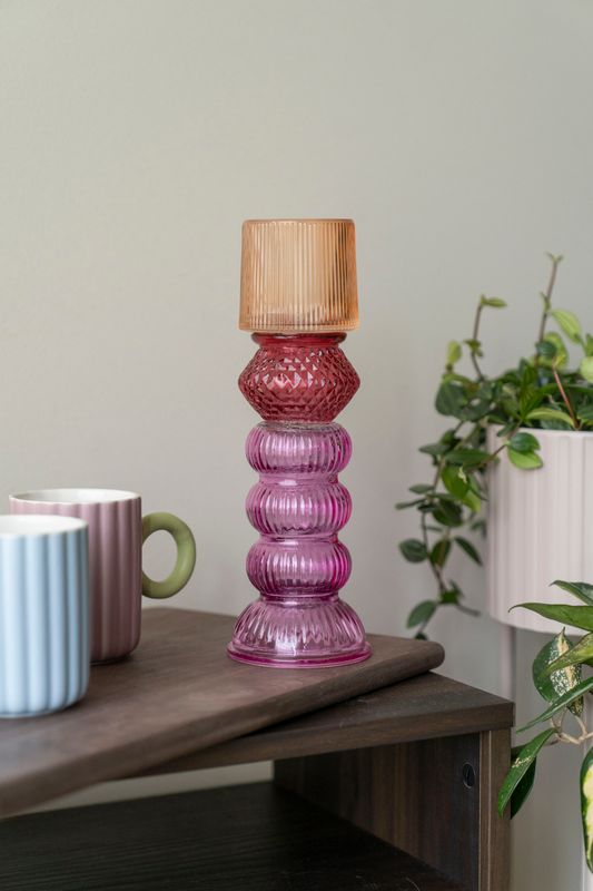 Vas 27cm - Orange/Röd/Rosa