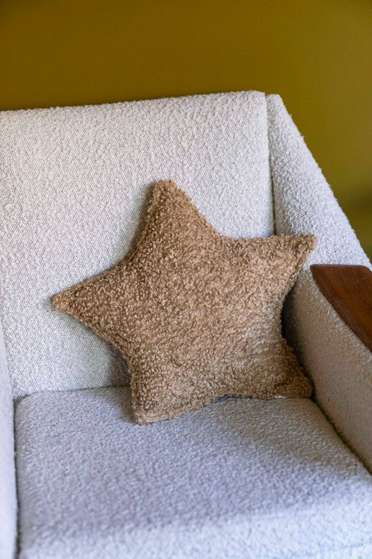 Kudde Stjärna 43x30cm - Beige